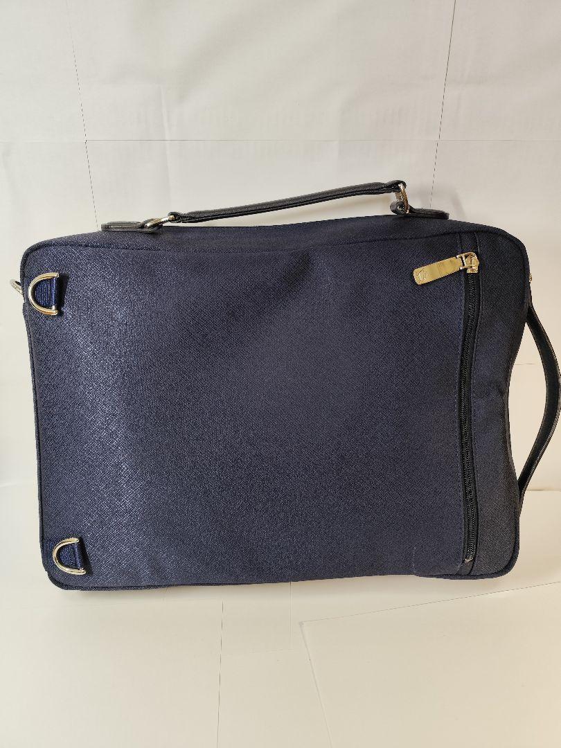 【美品】PELLE MORBIDA ビジネスバック 3way ネイビー