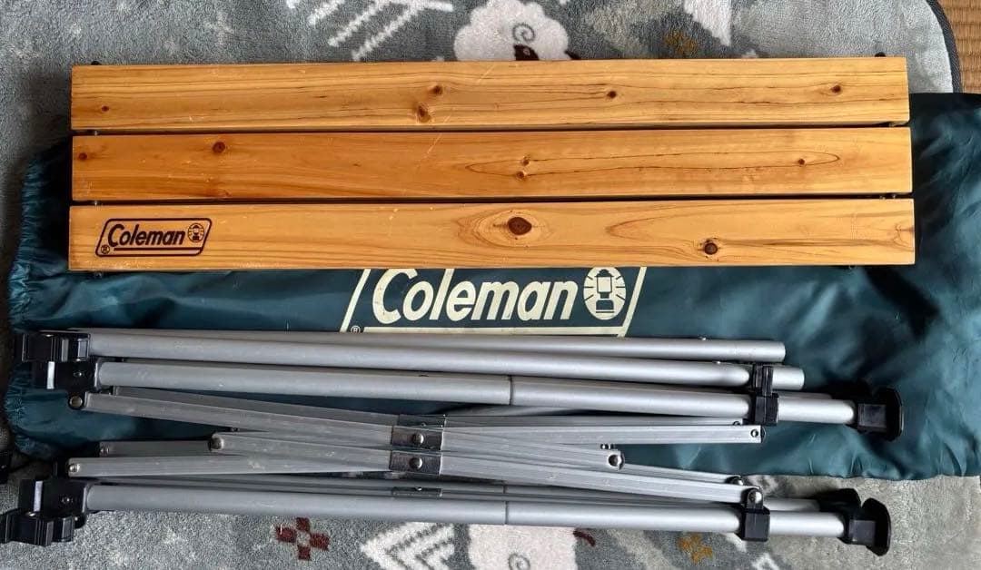 コールマンナチュラルウッドロールテーブル90Coleman