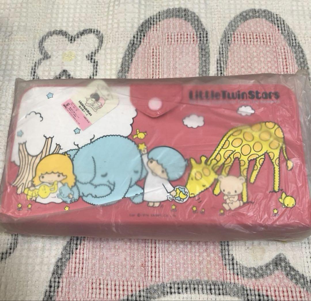 サンリオ　昭和レトロ　リトルツインスターズ　キキララ　絵の具ケース　1976 ②