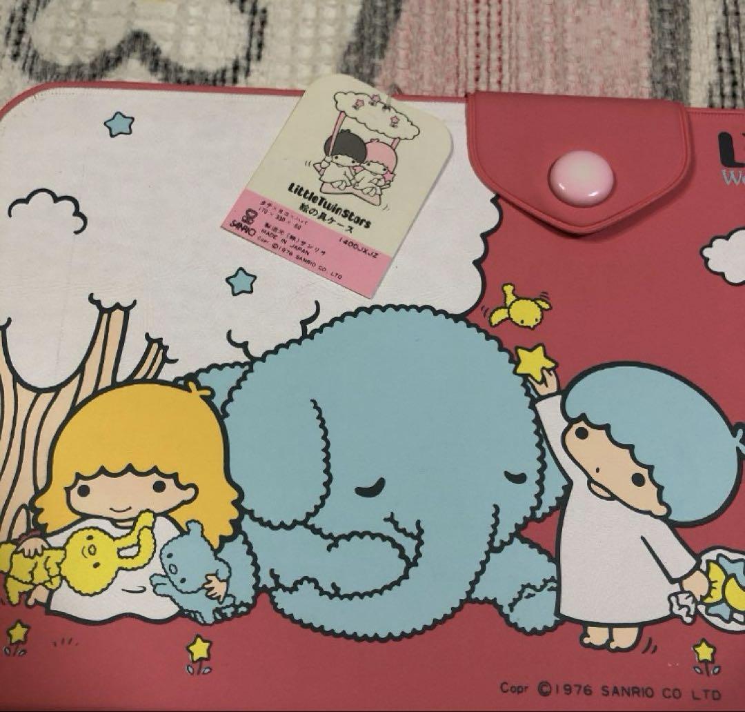 サンリオ　昭和レトロ　リトルツインスターズ　キキララ　絵の具ケース　1976 ②