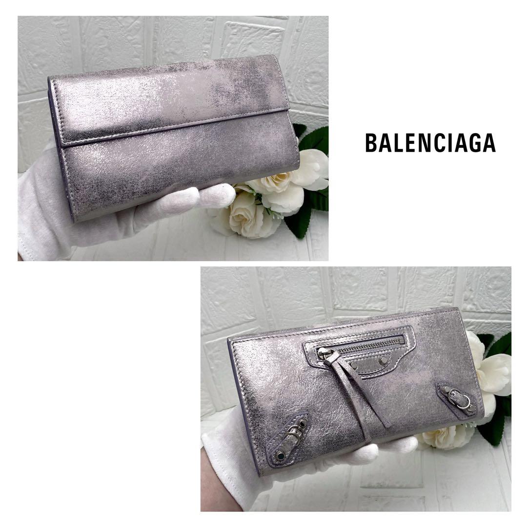 BALENCIAGA シルバー 長財布 - メルカリ