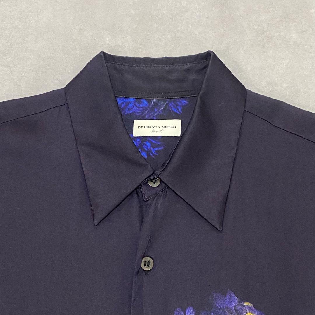 Dries Van Noten フラワープリント シャツドレス エクリュ Dries van noten フラワープリント シャツ 46（Dries Van Noten