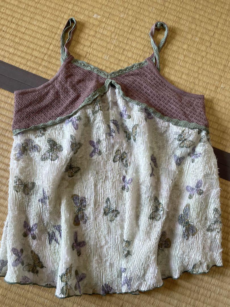 【美品】　tina jojun ティーナ　バタフライチュニック　蝶々　ビスチェ