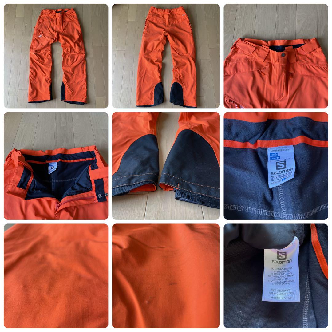 サロモン　SALOMON スキーウェア上下　サイズM （L相当）中古 SALOMON - サロモン SALOMON スキーウェア中古サイズM（Lサイズ