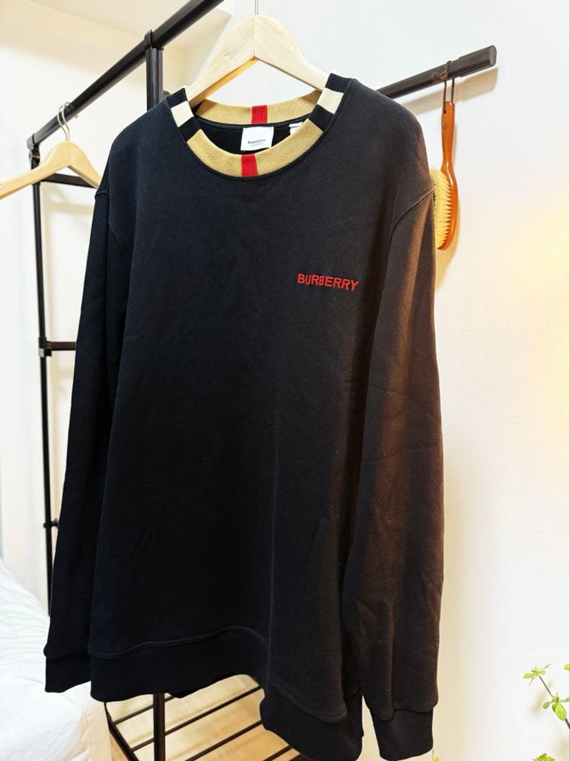 Burberry 刺繍ロゴ コットン スウェットシャツ