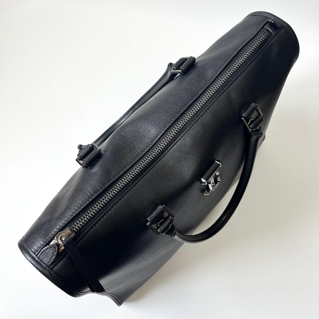 ジミーチュウ　Webb　トートバッグ　2way　レザー　黒　ブラック　JC金具