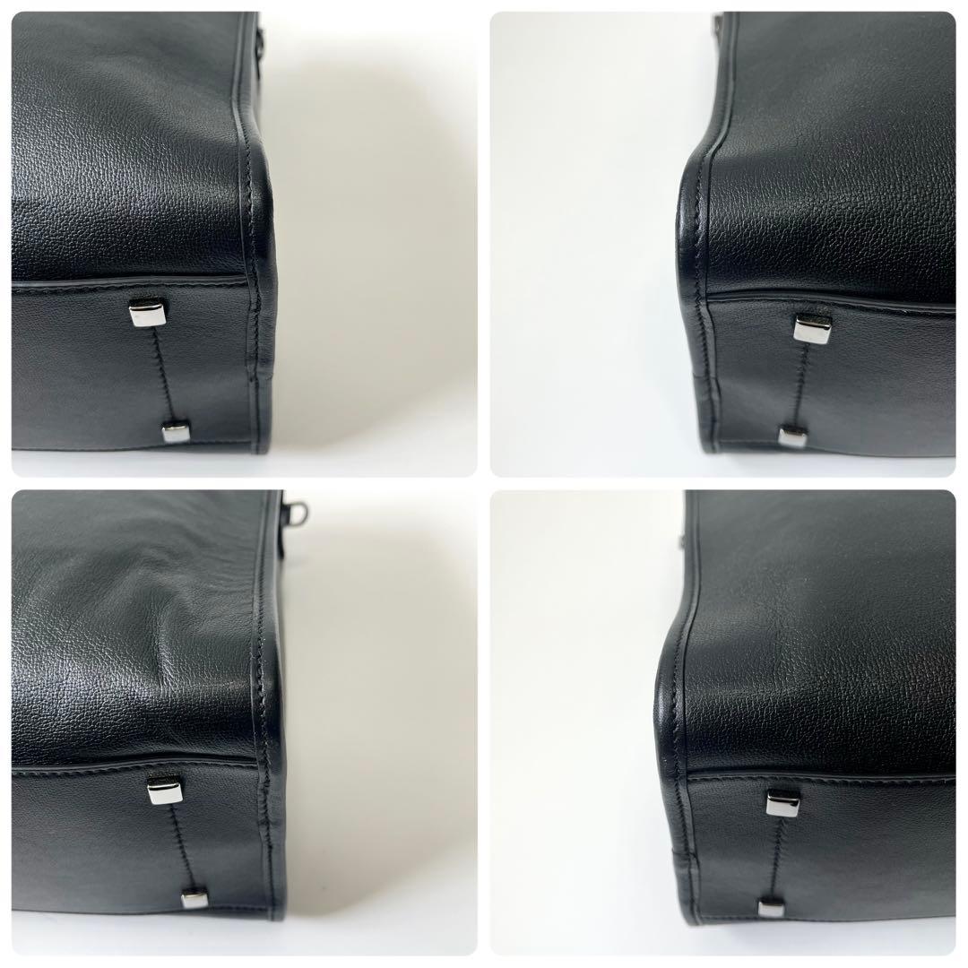 ジミーチュウ　Webb　トートバッグ　2way　レザー　黒　ブラック　JC金具