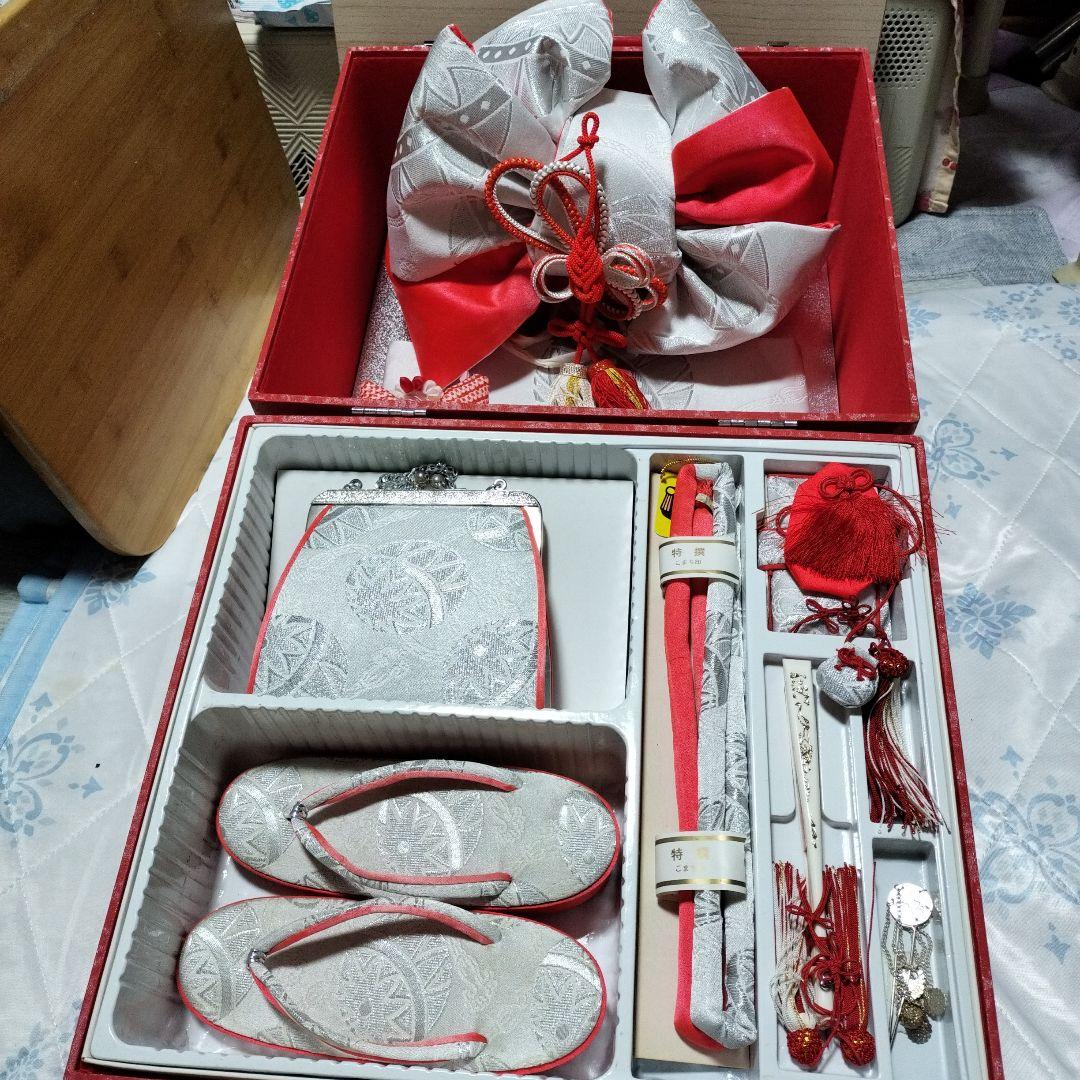 七五三 ７歳 和装小物 作り帯 はこせこセット目立った傷や汚れなし