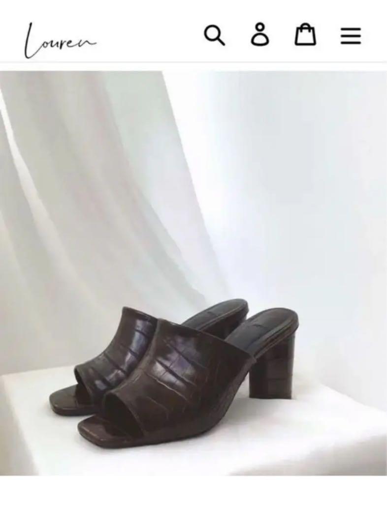 louren original square toe mule