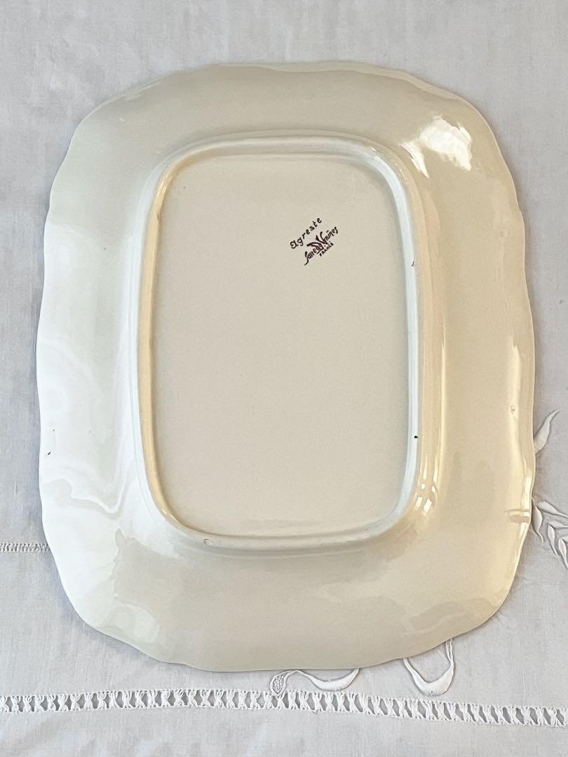 【美品】SARREGUEMINES Agreste 大きなレクタングル 3239