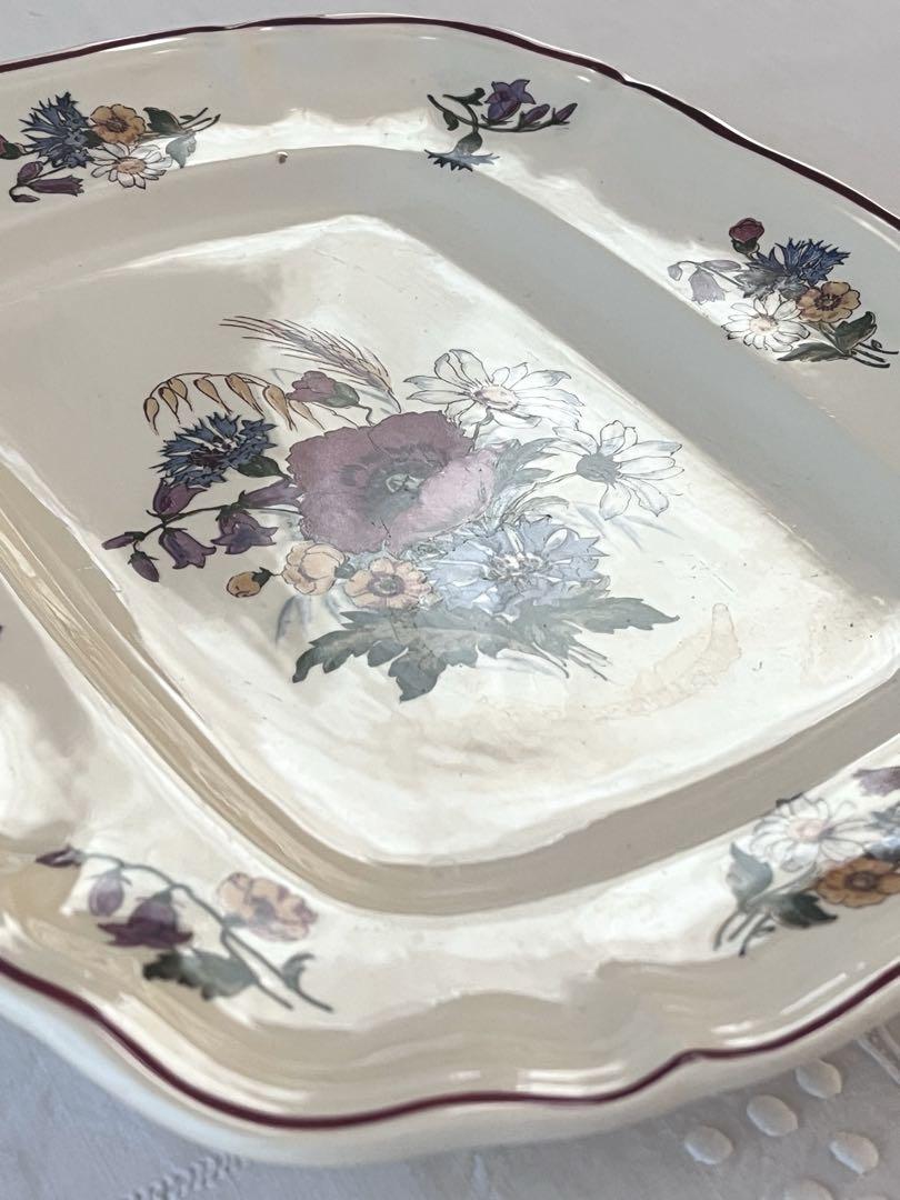 【美品】SARREGUEMINES Agreste 大きなレクタングル 3239