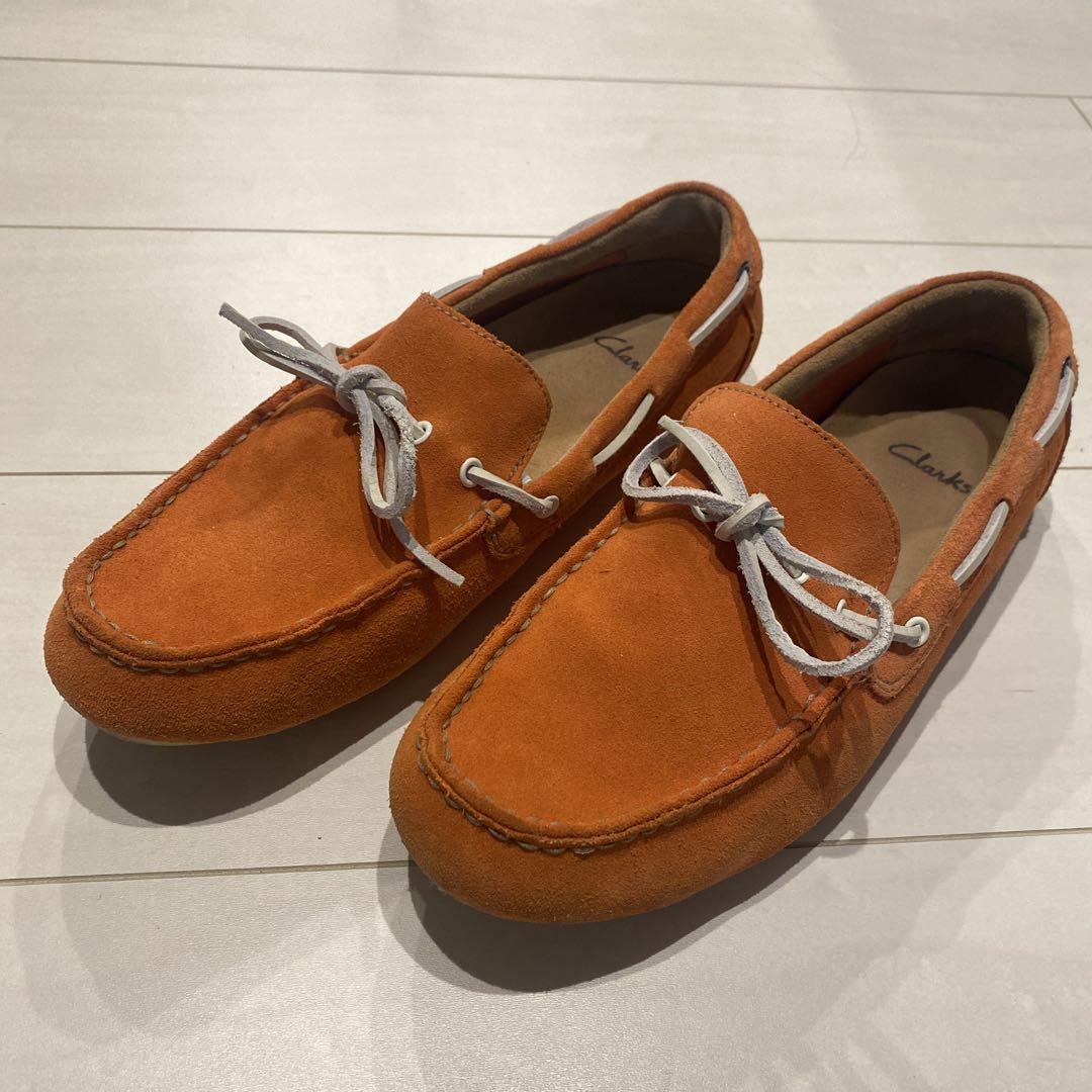 Clarks モカシン MARCOS EDGE クラークス 新品未使用 clarks クラークス Marcos Edge 9 43 オレンジ 美品 - メルカリ