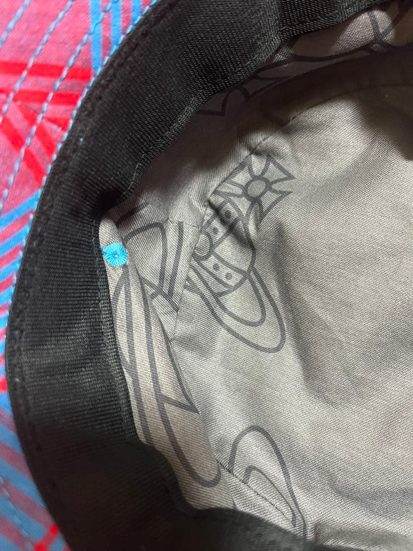 【希少】ヴィヴィアンウエストウッド　バケットハット 赤青チェック ハット帽