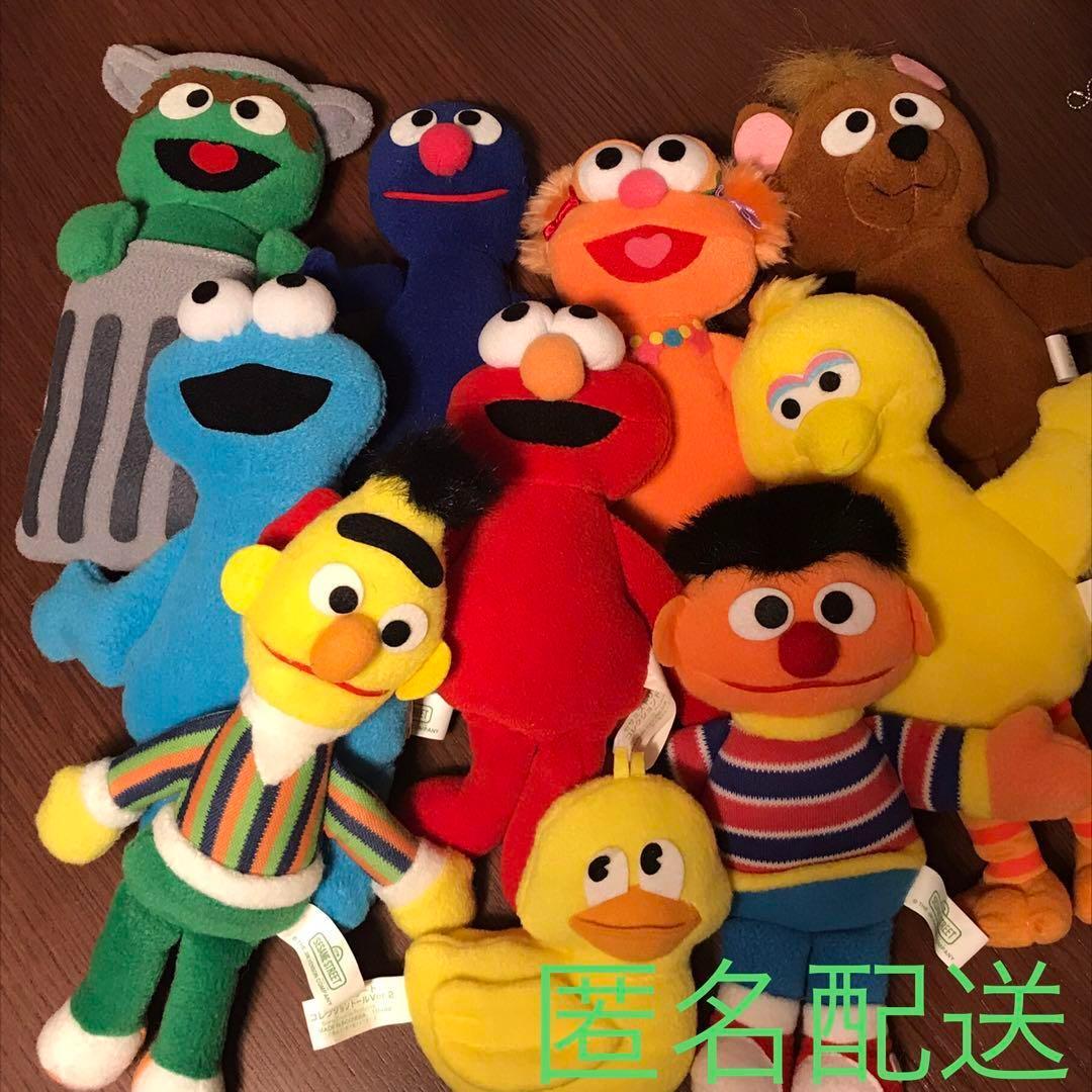 セサミストリート ぬいぐるみ エルモ ゾーイ ラバーダッキー ベビーベア 10体