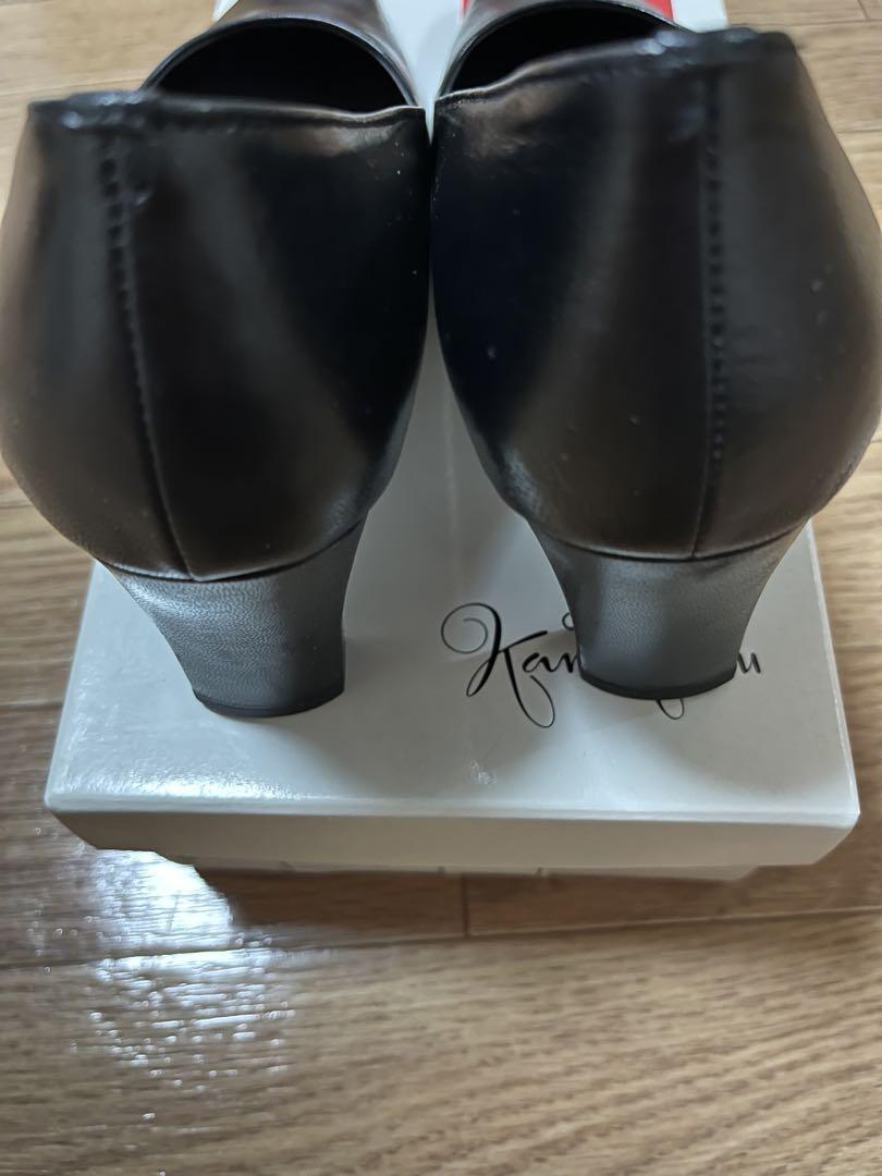 未使用　銀座かねまつ　パンプス　ブラックフォーマル　定番 銀座かねまつパンプス ブラック 黒8cm - メルカリ