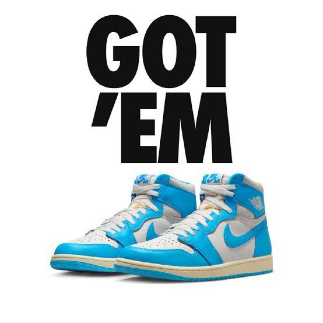 シューズ(男性用) NIKE AIR JORDAN 1 OG  Reimagined 国内5月10日発売予定】 ナイキ エア ジョーダン 1 ハイ OG “UNC