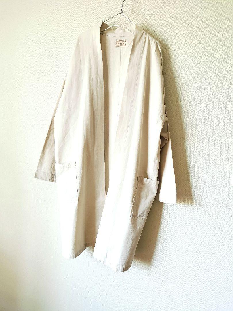 美品　中川政七商店　はっぴコート　ベージュ　M 中川政七商店 はっぴコート M