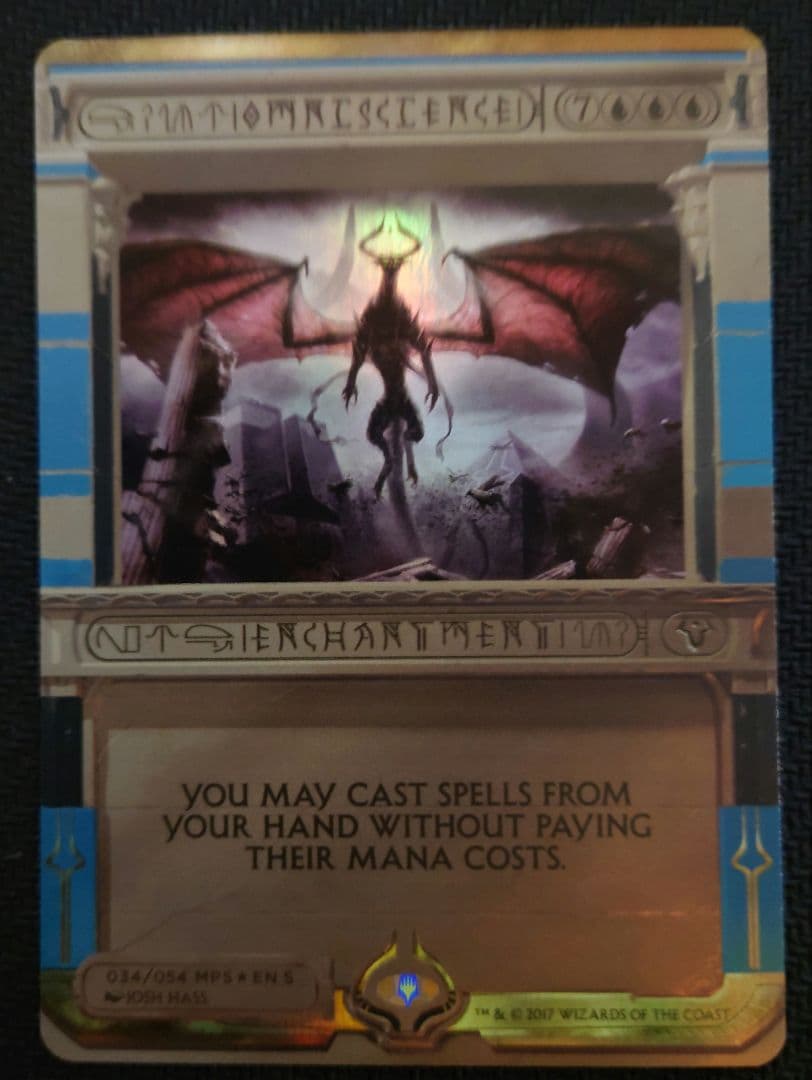 全知 Omniscience MPS foilマスターピース目立った傷や汚れなし