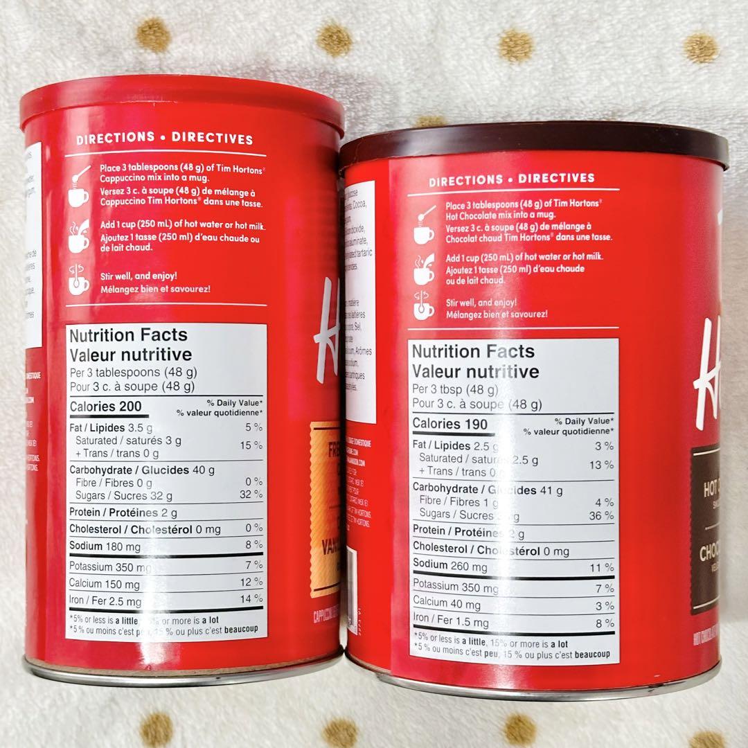 Tim Hortons ココア＆バニラ２缶セット