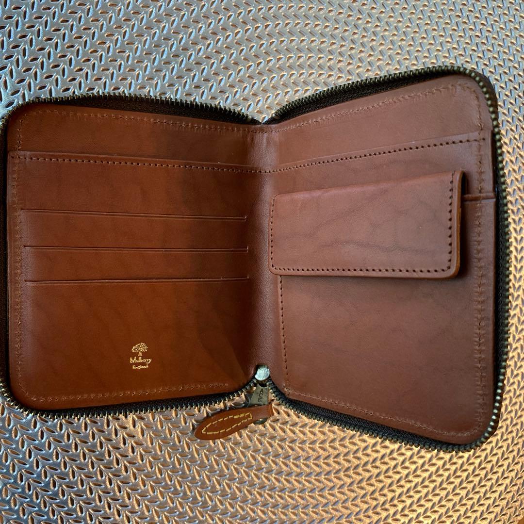 ✴︎お値下げ✴︎★美品★ Mulberryマルベリー財布 二つ折り財布レザーブラウン