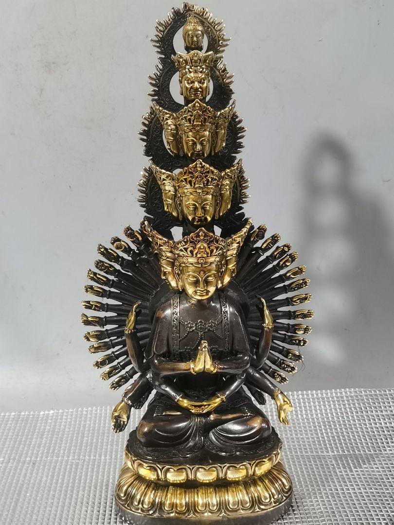 仏教美術 千手観音 菩薩 仏像 縁起物 招福 財運 金運美術品 画像8