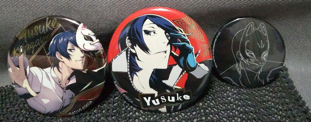 ペルソナ5 PERSONA5 缶バッジ フォックス 喜多川祐介
