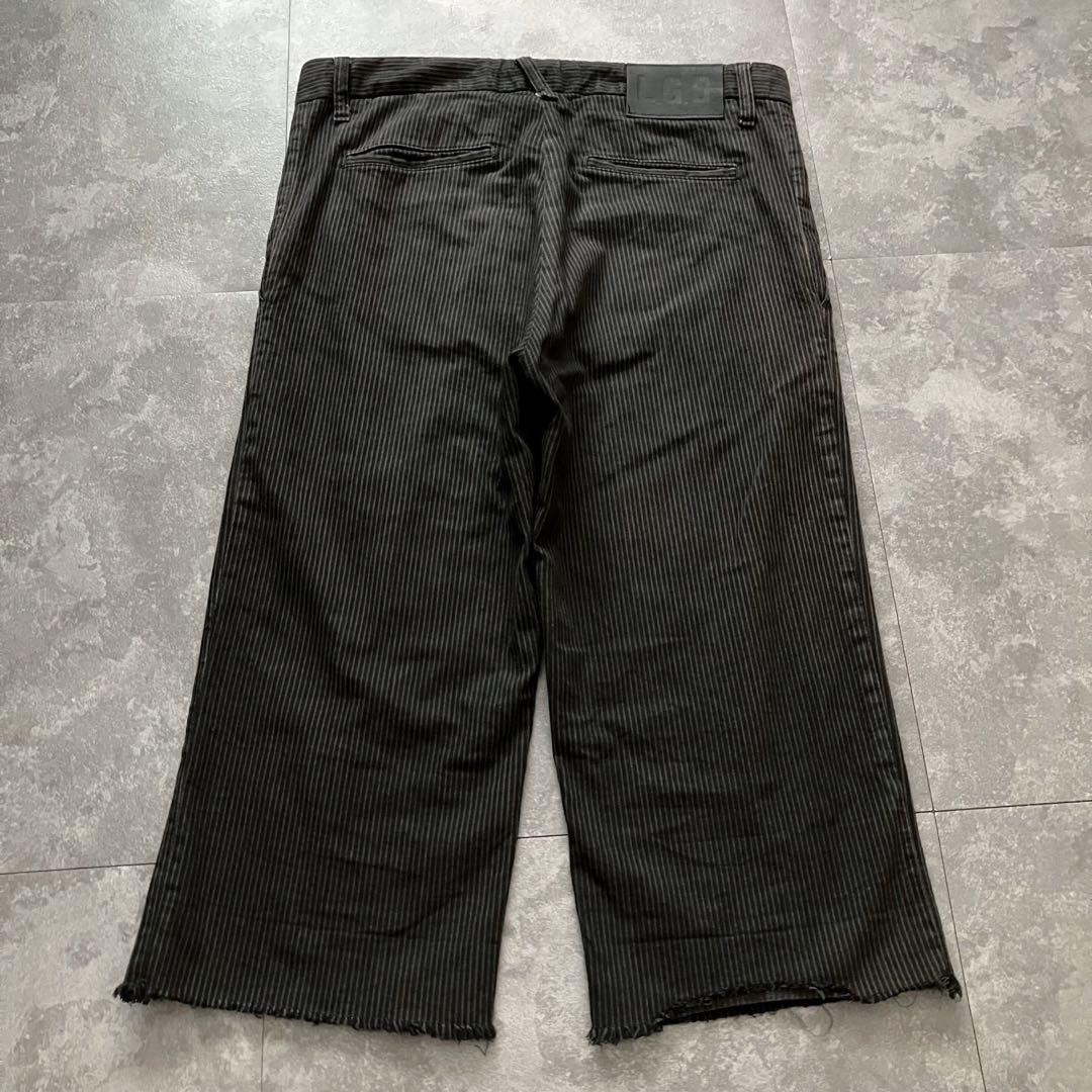 LGB black stripe gimmick half pants Y2K - メルカリ