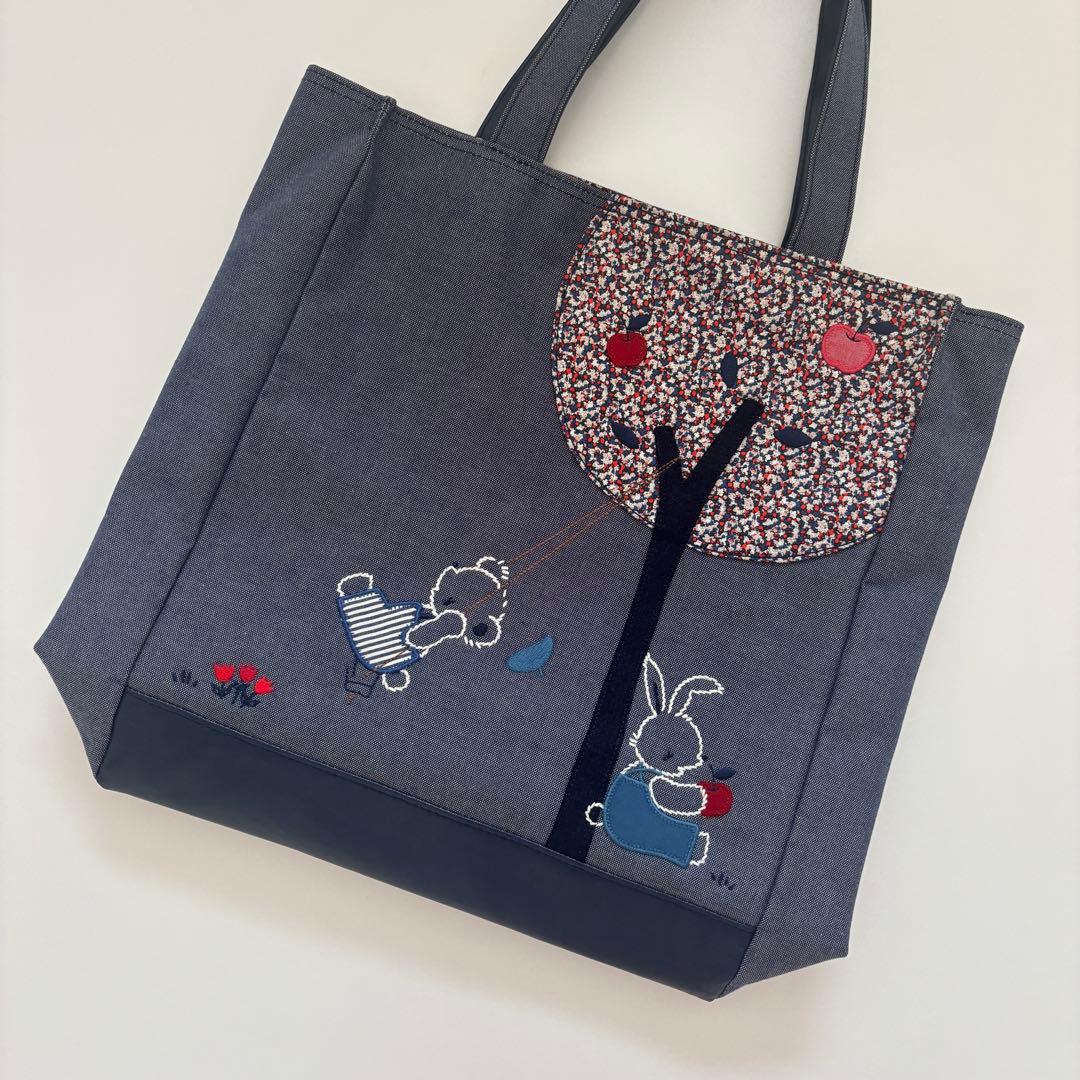 ファミリア　デニムバッグ