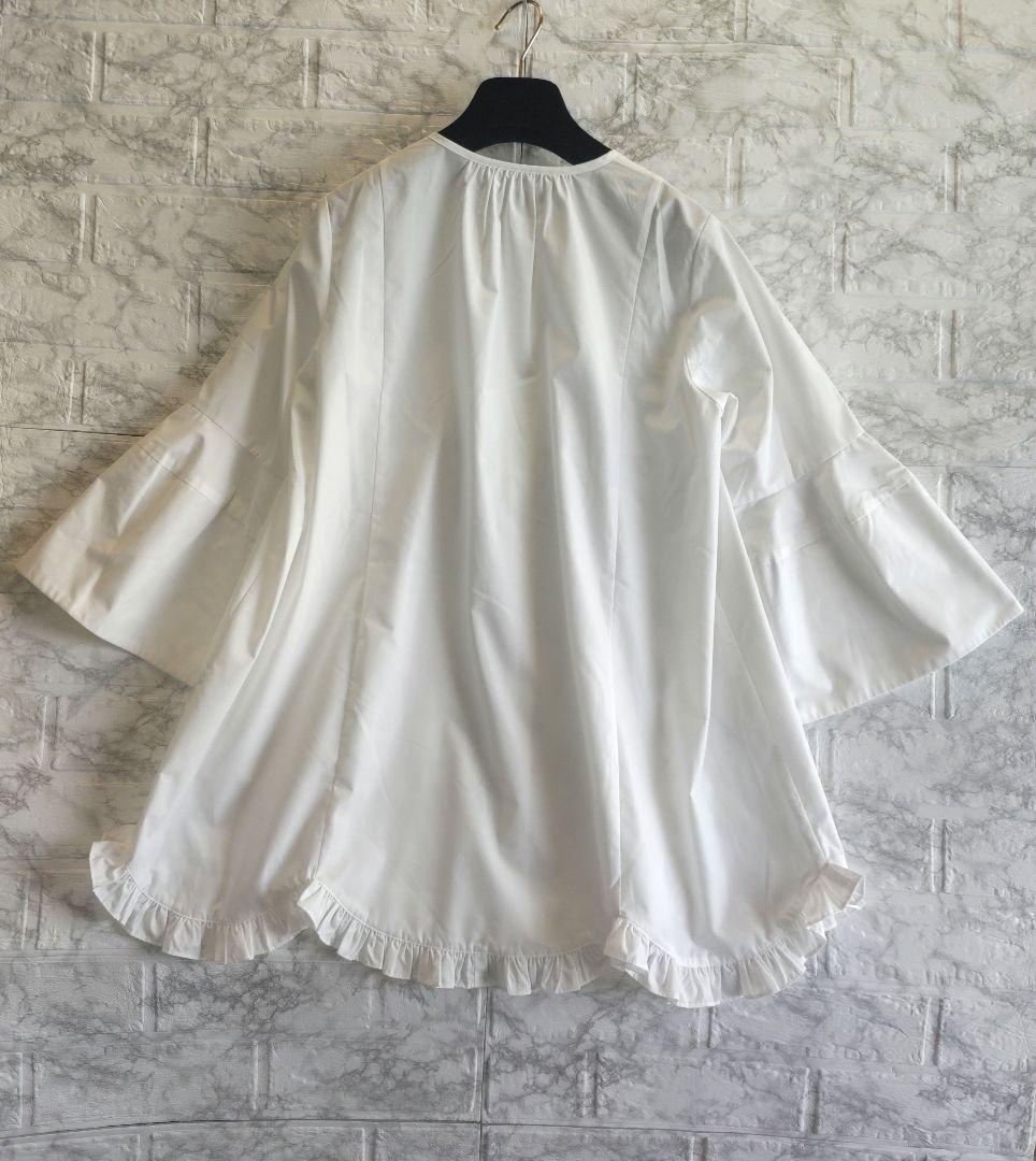 専用✨極美品✨sono ソーノ　パールボタン　フリル　ベルスリーブ　ブラウス