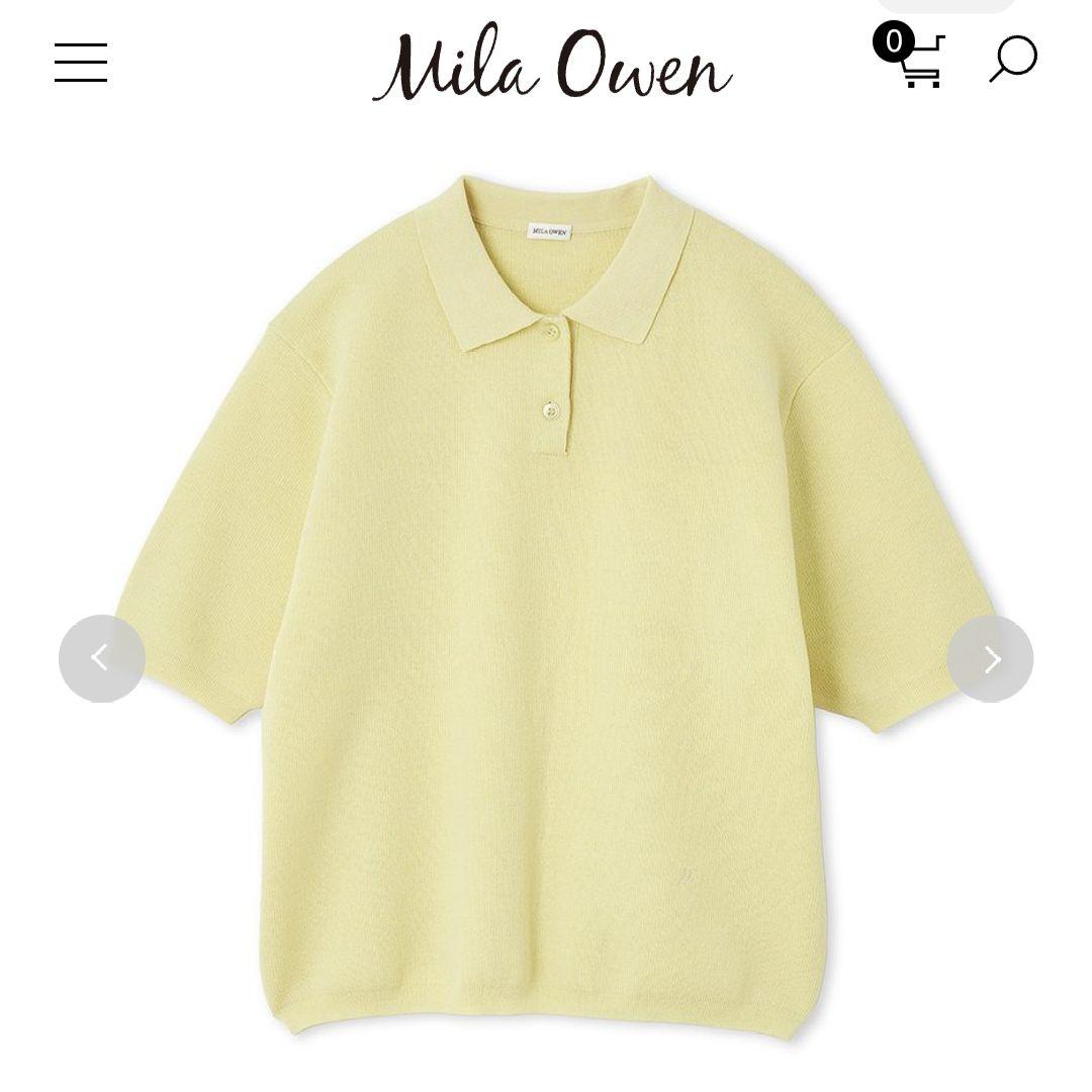 ミラオーウェンMila Owen イエロー ポロニット Size1 - メルカリ