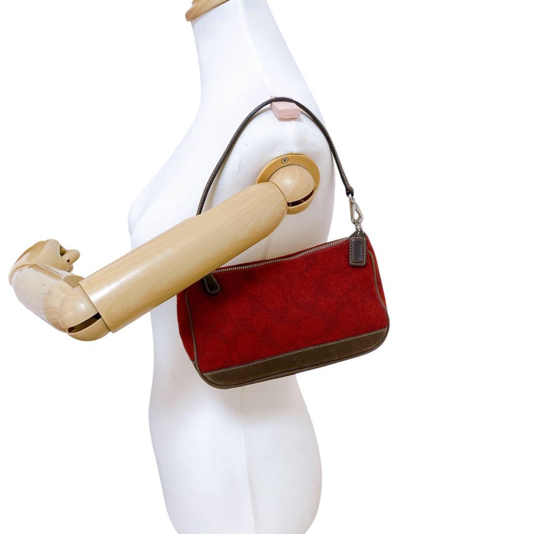 Coach Handbag Accessory Pouch　y2k red