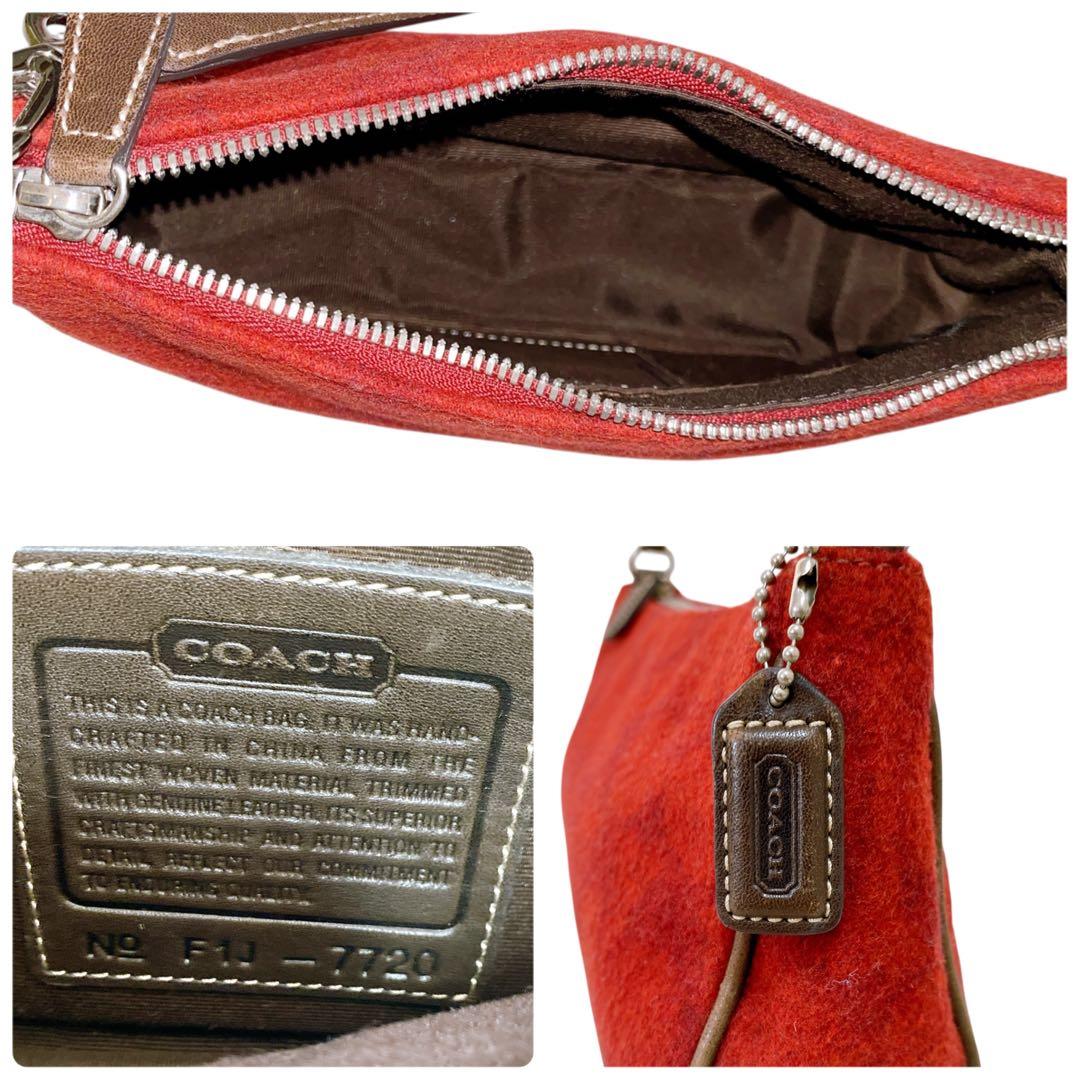 Coach Handbag Accessory Pouch　y2k red