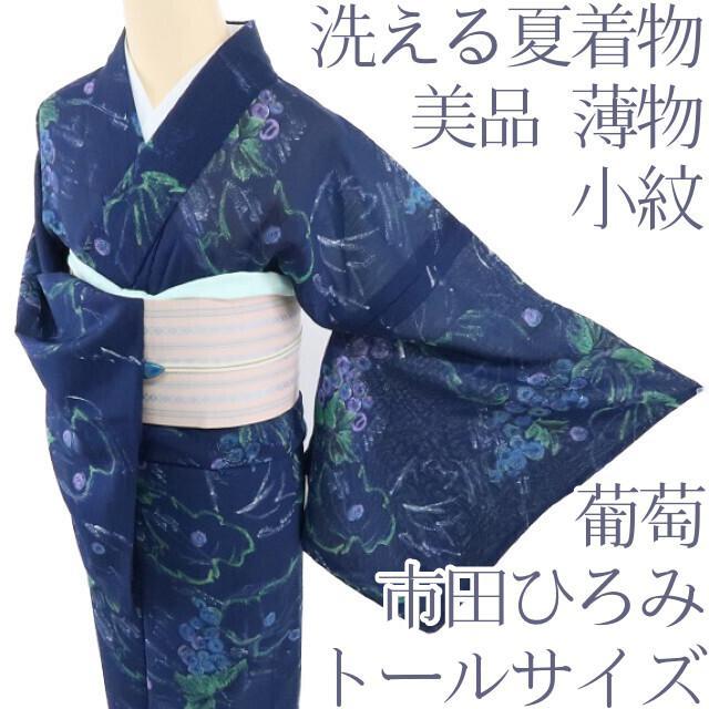 専用◇Y1120◇美品 薄物 洗える夏着物 市田ひろみ トールサイズ 小紋