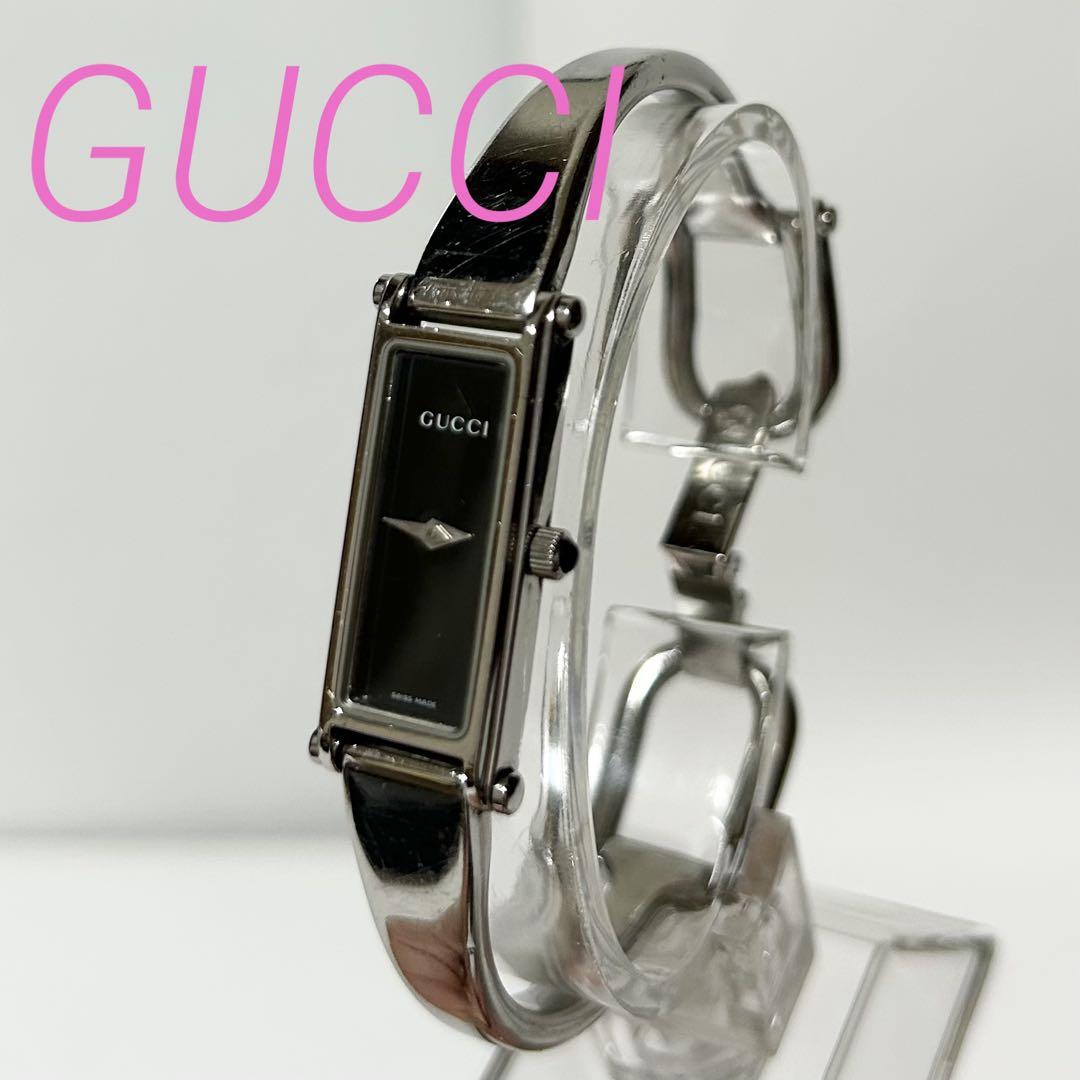 GUCCIグッチ 1500L レディース腕時計黒文字盤バングルウォッチ 楽天市場】グッチ 時計 レディース バングルウォッチ 1500L