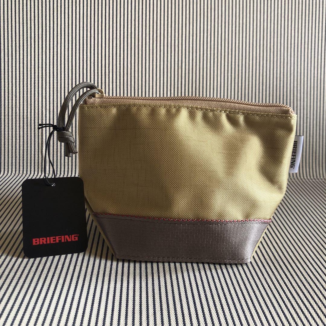 BRIEFING POUCH ブリーフィング　ポーチ ベージュ　新品