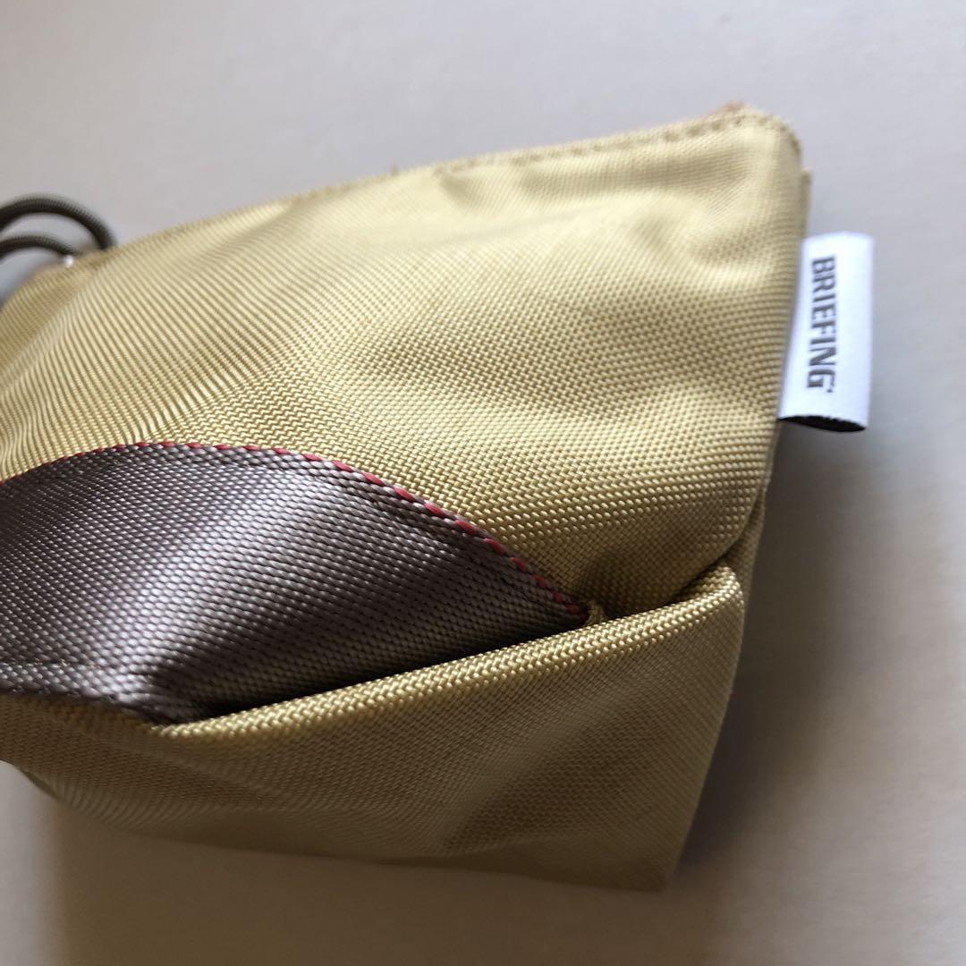 BRIEFING POUCH ブリーフィング　ポーチ ベージュ　新品