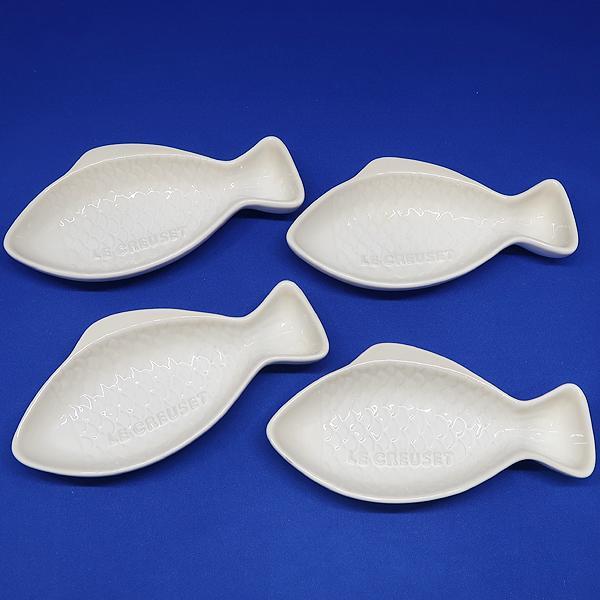 ル・クルーゼ フィッシュディッシュ Sサイズ　4点セット Amazon｜ル・クルーゼ(Le Creuset) 深皿 皿 魚 フィッシュ