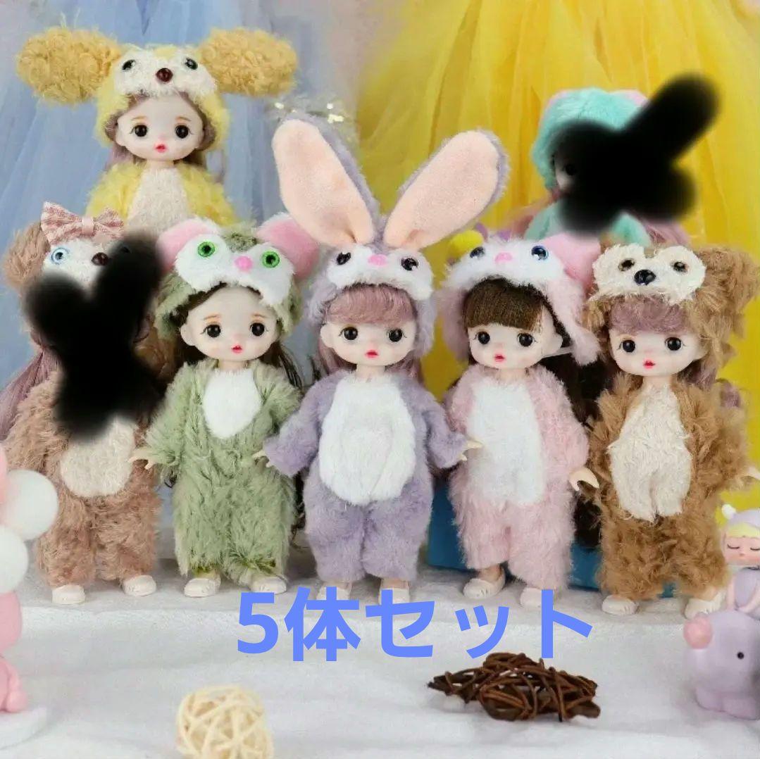 カスタムドール　5体セット　アイシードール　カスタムブライス　オビツ　bjd
