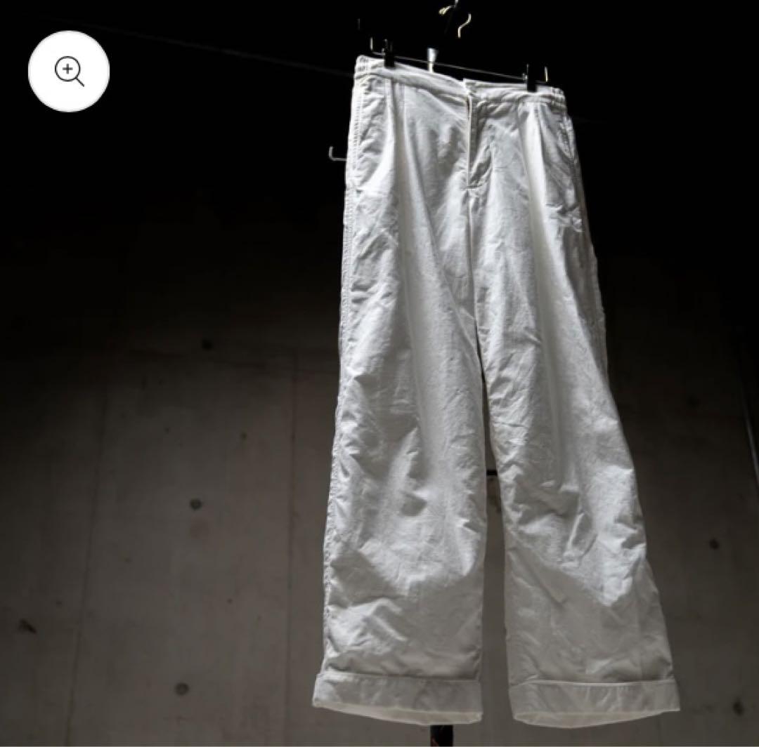 メゾンキネマ　Two tuck cotton pajama pants