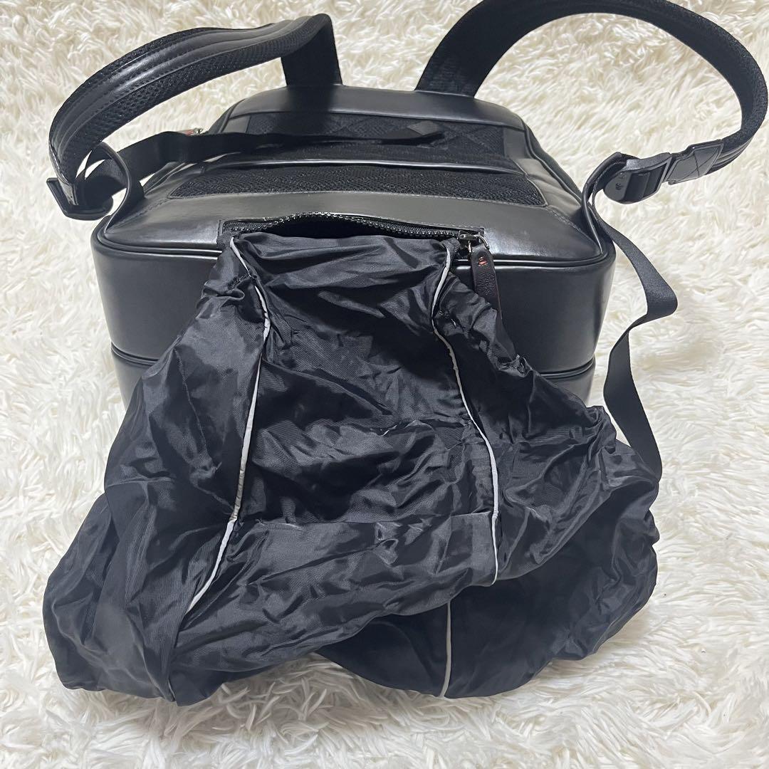 【美品】モンブラン　リュック　サルトリアル　A4収納可能　通勤　レインカバー付き