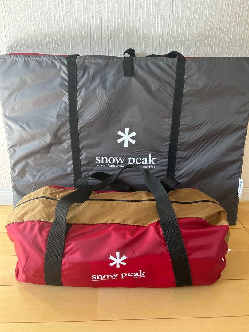 snow peak キャンプテント収納バッグ SDE-002RHとシートのセット