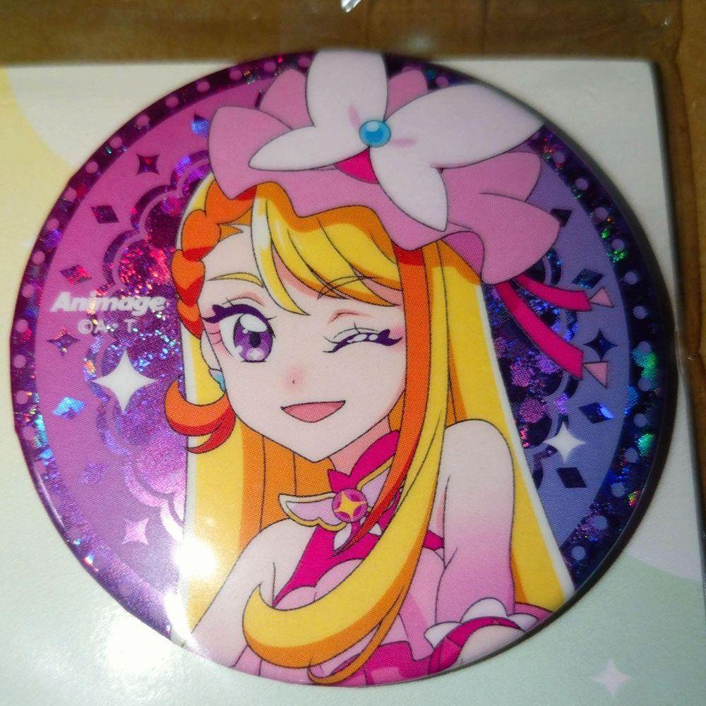 【プリキュア】アニメージュ 缶バッジ キュアスカイ ひろがるスカイ！プリキュア ◎ ホログラム缶バッジ