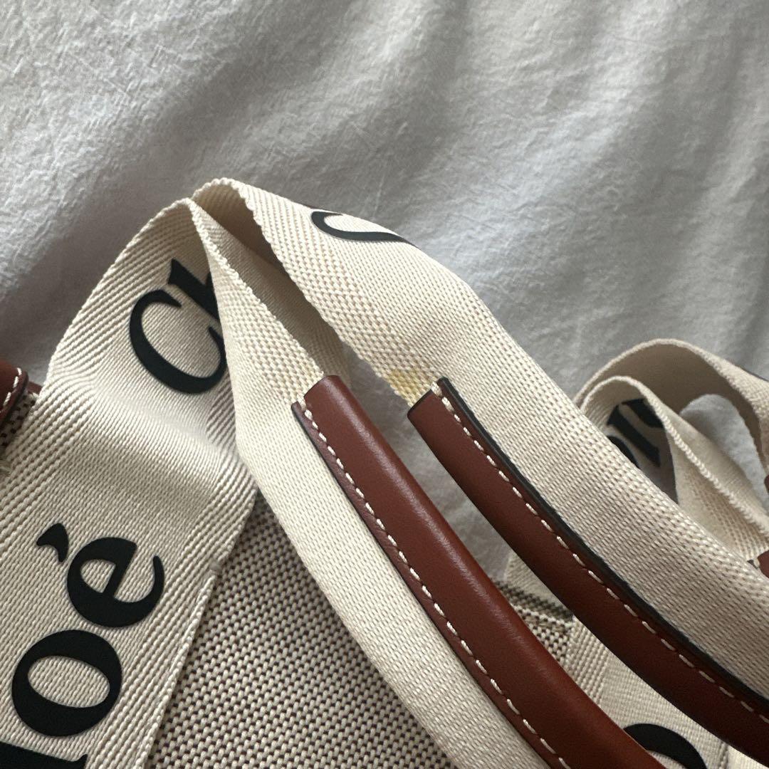 正規品 クロエwoody ミディアムトートバッグ Chloe 極美品　ブラウン
