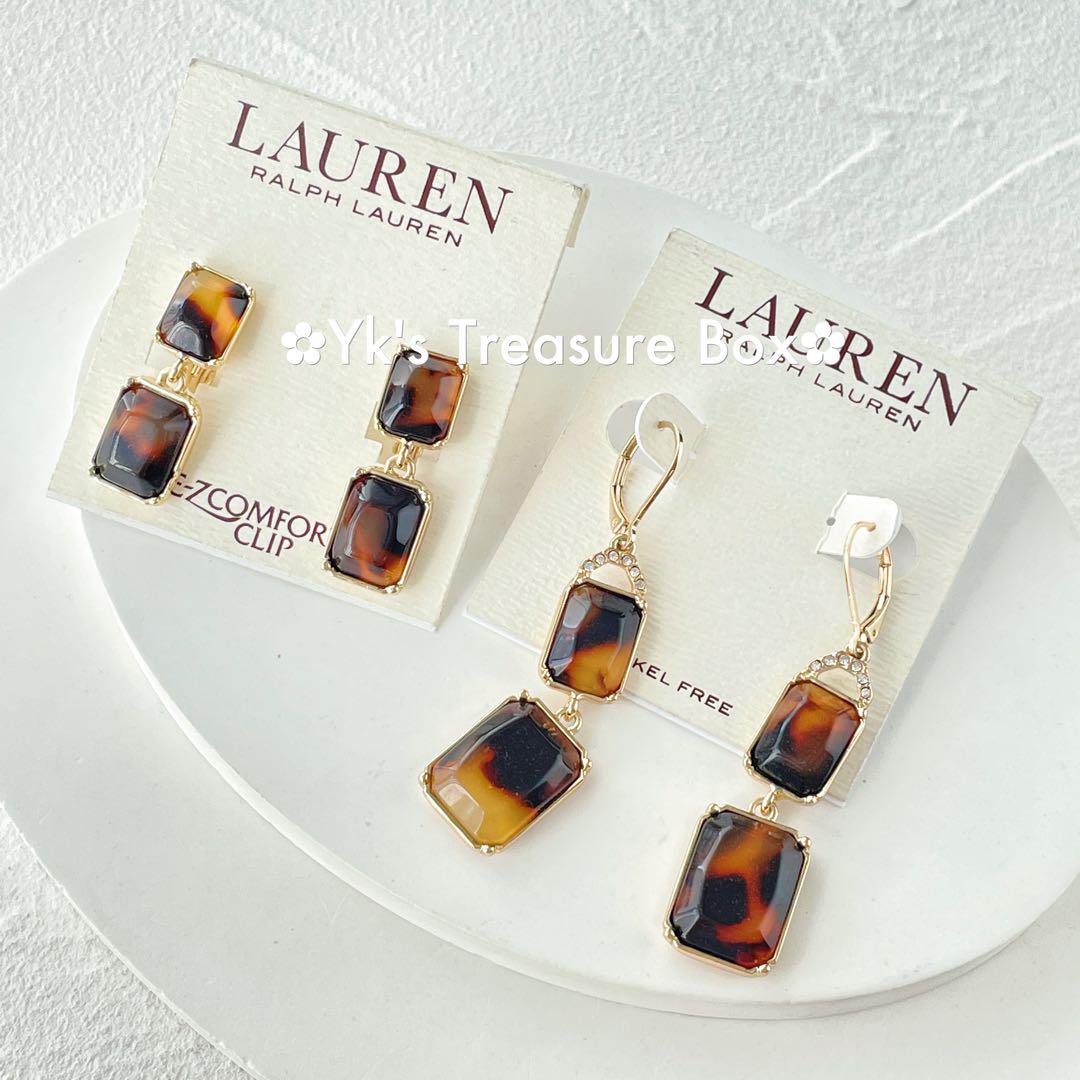 ゴージャス★Ralph Lauren♡ピアス♡ ブラウン（茶色）系 Ralph Lauren(ラルフローレン) ピアス