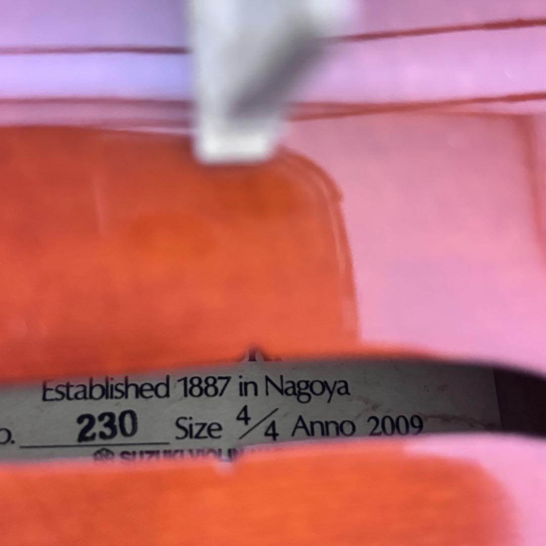■【極美品】バイオリン スズキ SUZUKI No.230 4/4 2009