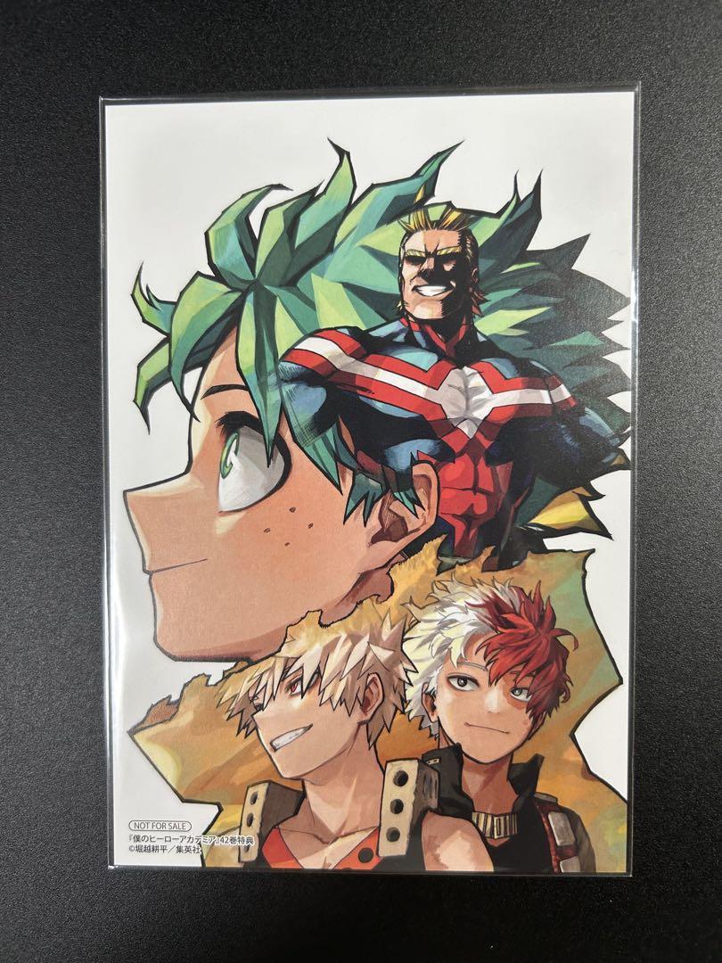 爆豪勝己 僕のヒーローアカデミア42巻購入特典イラストカード 10枚 ヒロアカ 特典 イラストカード 42巻 緑谷出久 爆豪勝己 轟焦凍