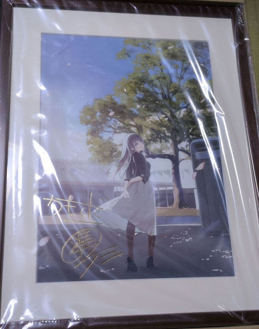 青春ブタ野郎シリーズ 著者＆イラストレーター箔押しサイン入り複製原画目立った傷や汚れなし