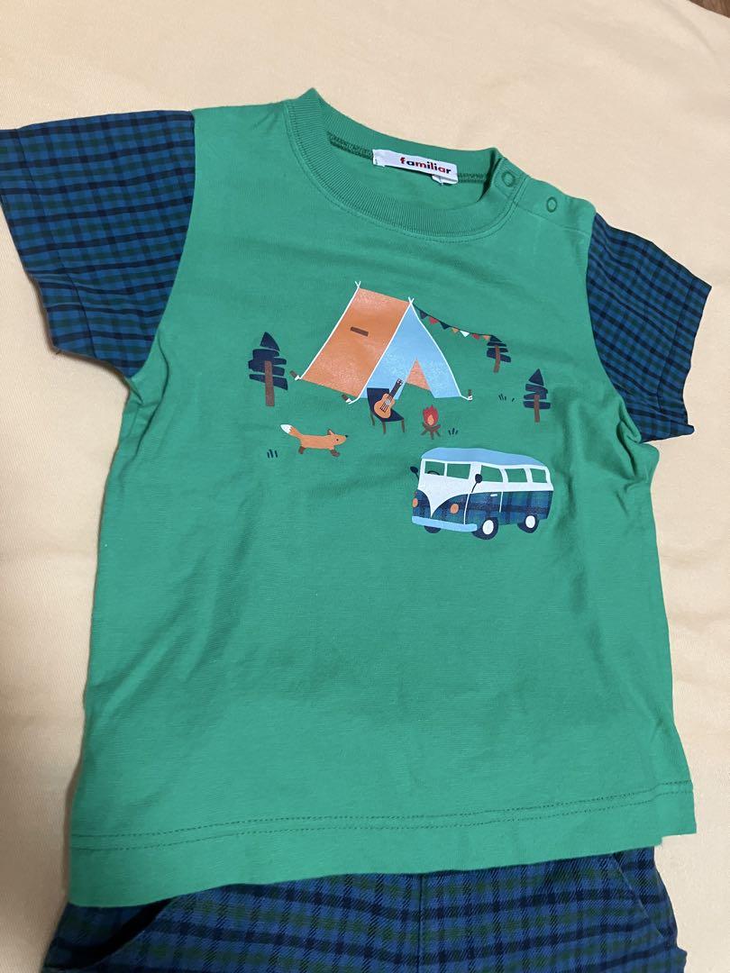専用。ファミリア　チェックシャツ　パンツのセット　美品 ファミリア チェックシャツ パンツのセット 美品｜Yahoo!フリマ