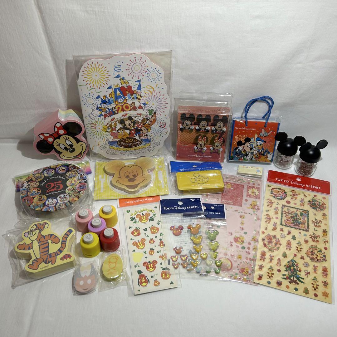 ディズニー　文房具　シール　ディズニーリゾート　ディズニーランド　美品
