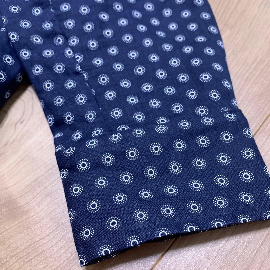 未使用に近いDerek Rose メンズ 長袖 カジュアル リネンシャツ　XL